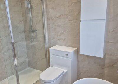 Stunning Creamy Beige Bathroom based in South Shore
